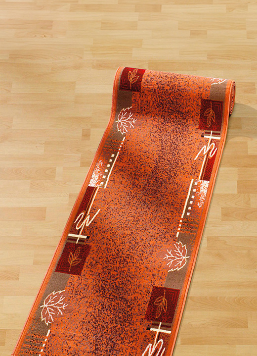 Läufer & Stufenmatten - Gekettelte Läufer nach Maß, in Größe 101 (Läufer, 60 cm breit) bis 106 (Läufer, 100 cm breit), in Farbe TERRA Ansicht 1