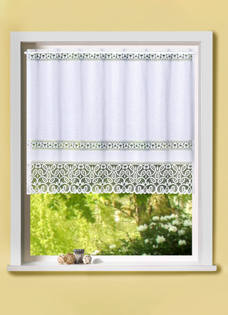 Kleinfenster-Vorhang mit Stangendurchzug