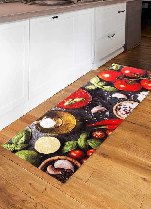 Läufer & Stufenmatten - Küchenläufer mit rutschhemmender Rückseite, in Farbe MULTICOLOR, in Ausführung Maße: 60x115 cm Ansicht 1