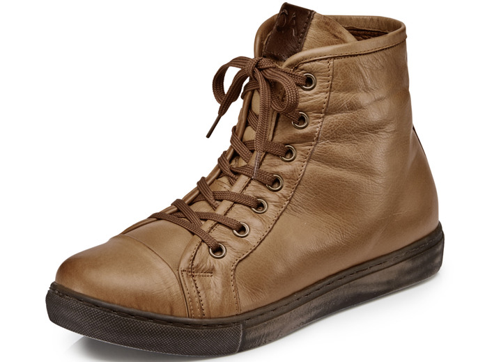 Stiefel & Stiefeletten - Andrea Conti, klassiche Damen-Stiefeletten, mit herausnehmbarem Fussbett, in Größe 036 bis 042, in Farbe COGNAC Ansicht 1
