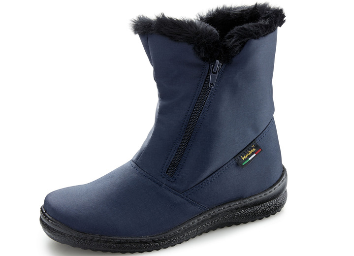 Stiefel & Stiefeletten - ELENA EDEN, atmungsaktive Damen-Stiefeletten, Winterschuhe, Weite G, mit Reissverschluss, in Größe 036 bis 042, in Farbe MARINE Ansicht 1