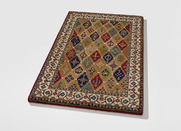 Klassisch - Handgetuftete Brücken, Galerie und Teppiche, in Größe 103 (Brücke, 60x 90 cm) bis 304 (Teppich, ø 150 cm), in Farbe MULTICOLOR Ansicht 1