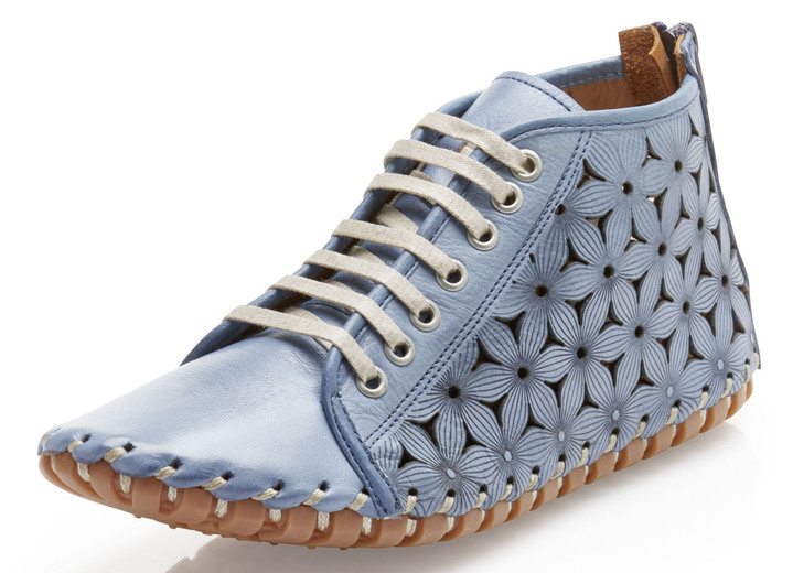 - Gemini Bootie mit praktischem Fersen-Reissverschluss, in Größe 036 bis 042, in Farbe JEANS Ansicht 1