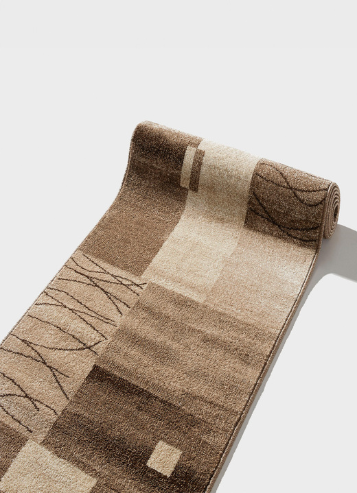 Läufer & Stufenmatten - Abwechslungsreich dessinierte Läufer in Wunschlänge, in Größe 102 (Läufer, 67 cm breit) bis 106 (Läufer, 100 cm breit), in Farbe BEIGE Ansicht 1