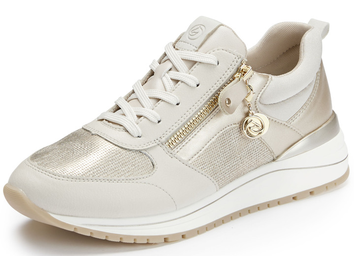 - Remonte Sneaker in trendiger Optik, in Größe 037 bis 042, in Farbe BEIGE-GOLD Ansicht 1