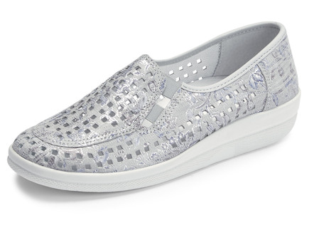 ELENA EDEN, sommerliche Damen-Slipper, Weite G, mit herausnehmbarem Fussbett