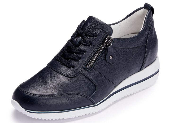 Weite H - Waldläufer Sneaker aus bestem Nappaleder, in Größe 3 1/2 bis 8, in Farbe NACHTBLAU Ansicht 1