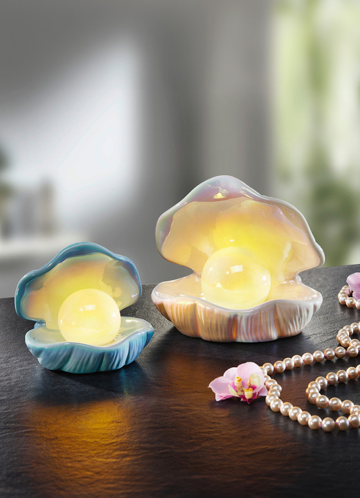 Wohnaccessoires - Muschel mit LED-Beleuchtung, in Farbe , in Ausführung Muschel klein Ansicht 1
