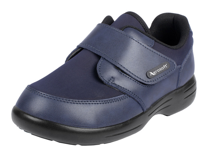 Weite H - Damen-/Herren-Klettschuh in Weite H für den kräftigen Fuss, in Größe 036 bis 046, in Farbe BLAU Ansicht 1
