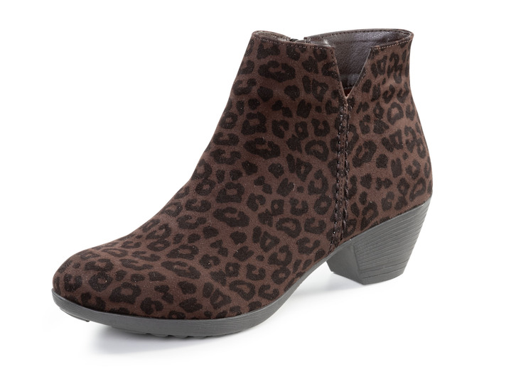 Stiefel & Stiefeletten - Andrea Conti, trendige Damen-Stiefeletten, mit Reissverschluss, in Größe 036 bis 042, in Farbe BRAUN-SCHWARZ Ansicht 1