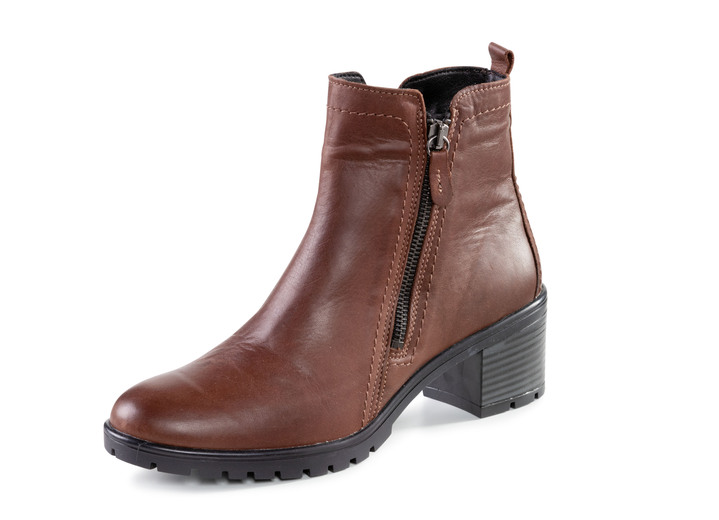Stiefel & Stiefeletten - ELENA EDEN, klassische Damen-Stiefeletten, Winterschuhe, Weite G, mit herausnehmbarem Fußbett, in Größe 036 bis 042, in Farbe MARONE Ansicht 1