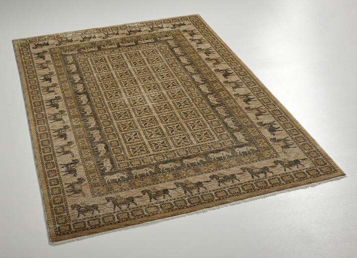 Klassisch - Klassisch dessinierte Brücken und Teppiche, in Größe 101 (Brücke, 40x 60 cm) bis 290 (Teppich, 240x340 cm), in Farbe BEIGE Ansicht 1