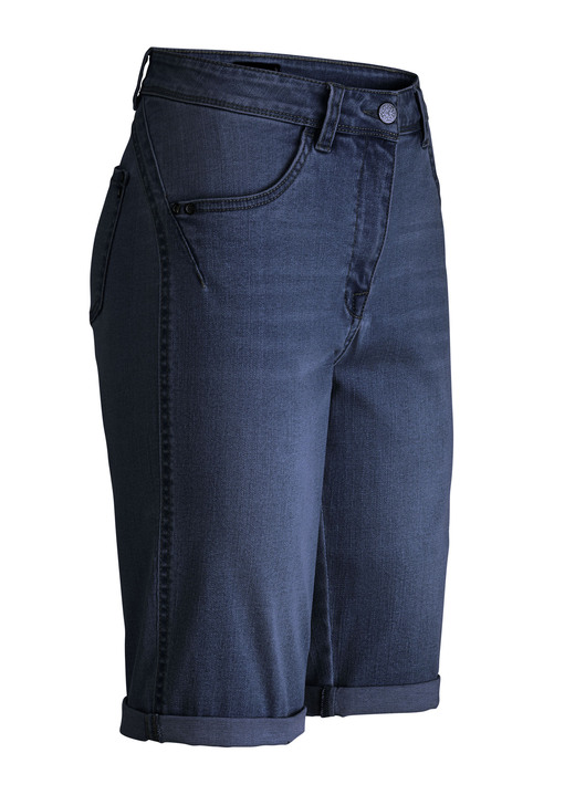 - Bermudas mit Push-up-Effekt - Bermudas mit Push-up-Effekt, in Größe 034 bis 052, in Farbe DUNKELBLAU