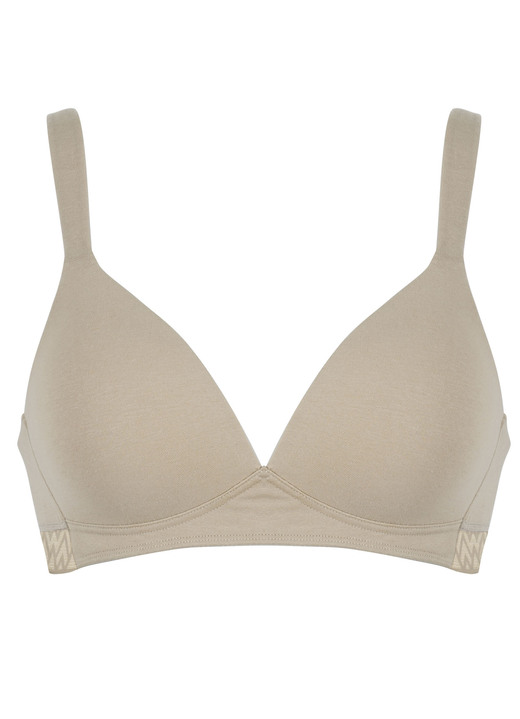 T-Shirt-BH - Naturana BH mit weich gepolsterten Cups, in Größe 075 bis 095, in Cup C, in Farbe PUDER Ansicht 1