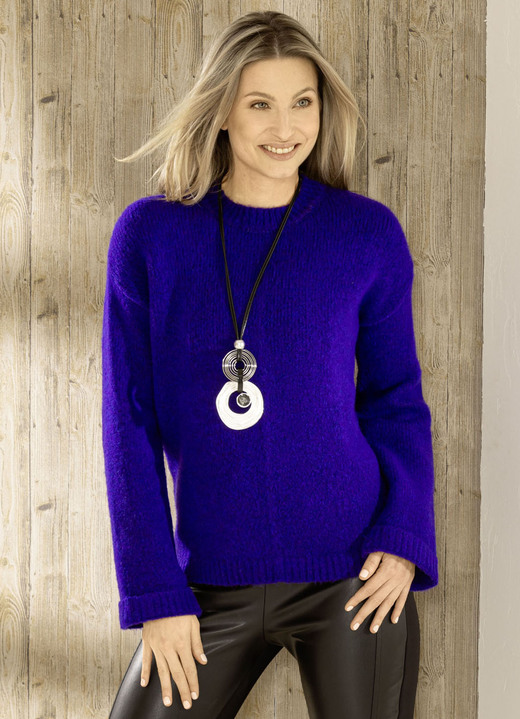 Basics - Pullover in flauschig weichem Griff, in Größe L(44/46) bis XS(32/34), in Farbe ULTRAVIOLETT Ansicht 1