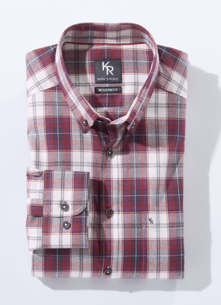 Hemd von «King's Road» mit Button-Down-Kragen in 3 Farben