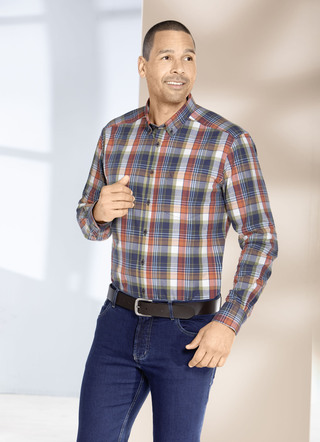 «King's Road»-Hemd mit Button-Down-Kragen