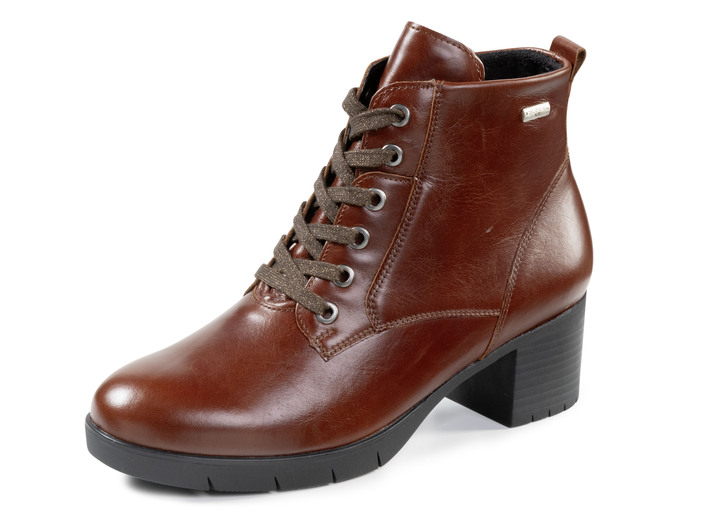 Stiefel & Stiefeletten - Waldläufer, atmungsaktive Damen-Stiefeletten, Weite H, mit herausnehmbarem Fussbett, in Größe 3 1/2 bis 8, in Farbe BRAUN Ansicht 1