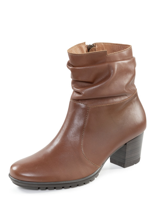 Stiefel & Stiefeletten - ELENA EDEN, modische Damen-Stiefeletten, Weite G, mit herausnehmbarem Fussbett, in Größe 036 bis 042, in Farbe COGNAC Ansicht 1