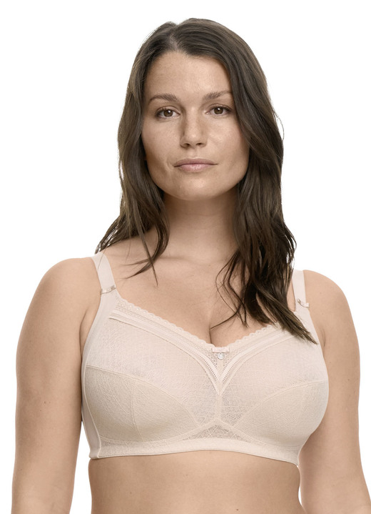 Soft-BH - Susa BH mit Elastikspitze, in Größe 075 bis 105, in Cup B, in Farbe PUDER Ansicht 1