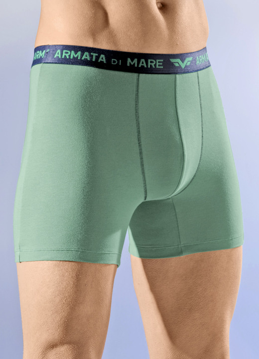 Unterhosen - Viererpack Pants mit Elastikbund, in Größe 005 bis 011, in Farbe 2X GRÜN, 2X MARINE Ansicht 1