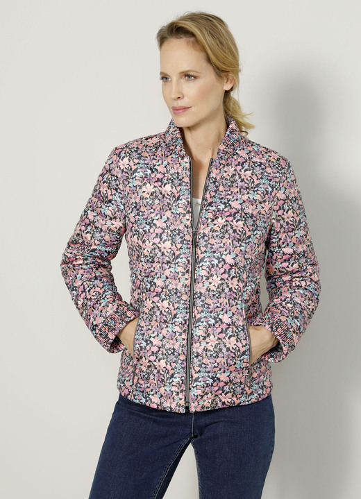 - Steppjacke mit Floralprint, in Größe 038 bis 052, in Farbe MULTICOLOR Ansicht 1