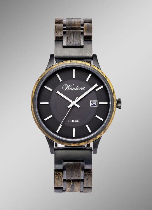 - Waidzeit Solar-Herrenuhr, in Farbe  Ansicht 1