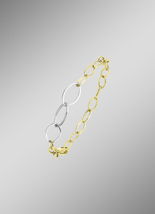 Luxuriöse Eleganz am Handgelenk: Armband in Bicolor