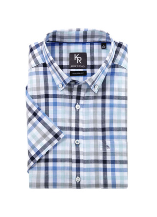 «King's Road»-Hemd mit Button-Down-Kragen in 4 Farben