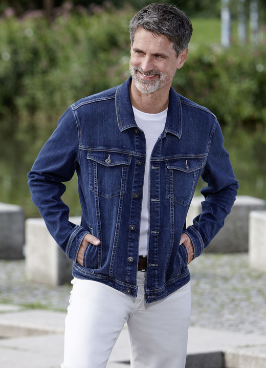 Jacken - Jeansjacke von «Paddock's» Jacken - Jeansjacke von «Paddock's», in Größe 3XL (60) bis XXL (56/58), in Farbe JEANSBLAU