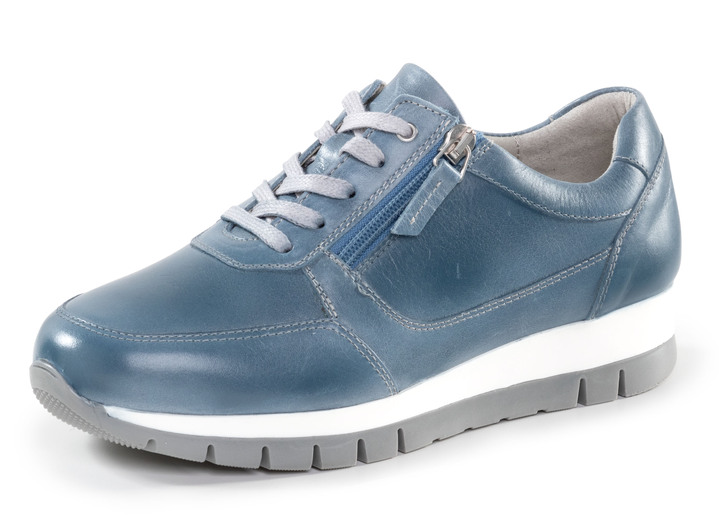 Weite H - ELENA EDEN, sportliche Damen-Sneaker, Weite H, mit herausnehmbarem Fussbett, in Größe 036 bis 042, in Farbe JEANS Ansicht 1