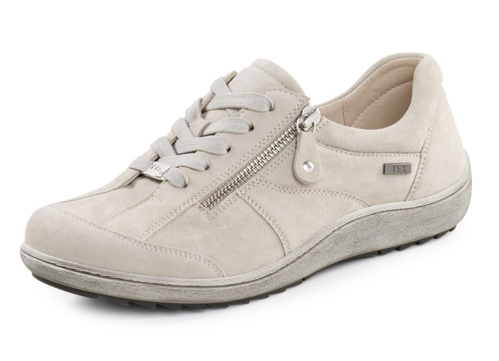 Weite H - ELENA EDEN, bequeme Damen-Schnürschuhe, Weite H, mit herausnehmbarem Fussbett, in Größe 036 bis 042, in Farbe KIESEL Ansicht 1