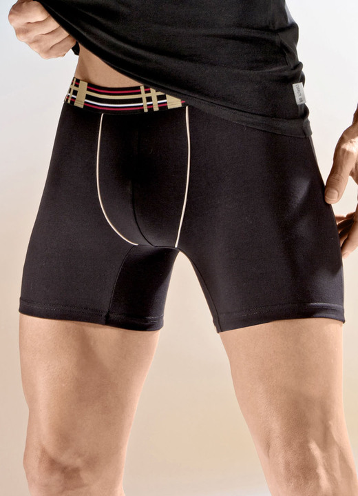 Unterhosen - Viererpack Pants mit Elastikbund Unterhosen - Viererpack Pants mit Elastikbund, in Größe 005 bis 011, in Farbe 2X SCHWARZ, 2X WEISS