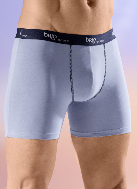 Unterhosen - Viererpack Pants mit Elastikbund, in Größe 005 bis 011, in Farbe 2X GRAUBLAU, 2X NAVY Ansicht 1