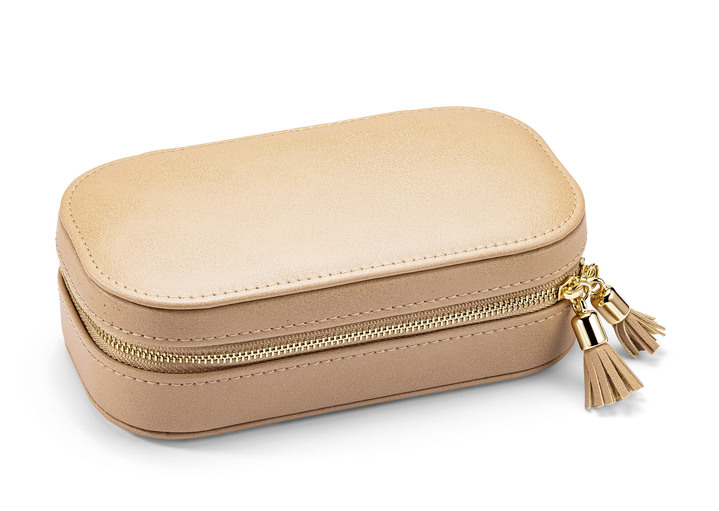 Wohnaccessoires - Schickes Reise-Schmucketui, in Farbe BEIGE Ansicht 1