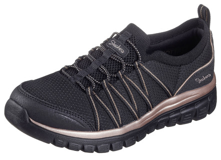 SKECHERS,  trendige Damen-Slipper, aus gestricktem Mesh-Material