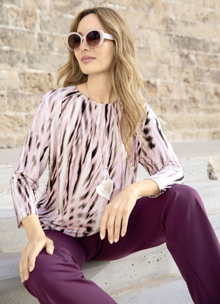 Shirt-Tunika mit hübscher Fältelung