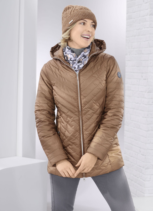 Winterjacken - Jacke mit abnehmbarer Kapuze, in Größe 038 bis 054, in Farbe COGNAC Ansicht 1