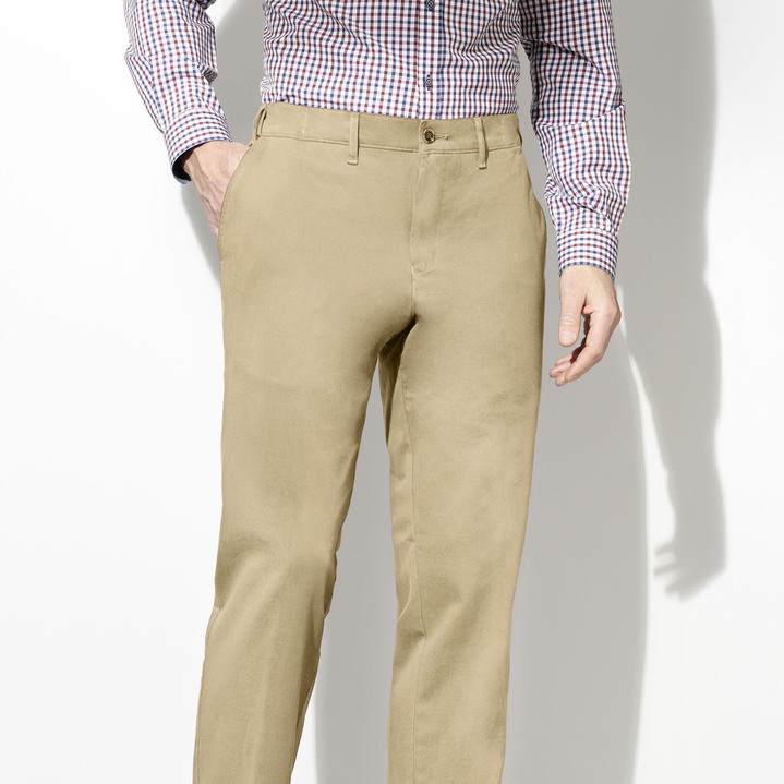 Hosen - Hose von «Francesco Botti» mit Komfortbund in 3 Farben, in Größe 024 bis 062, in Farbe BEIGE Ansicht 1