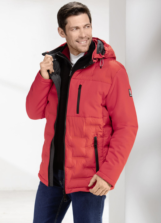 Funktionsjacken - Steppjacke von «LPO» Funktionsjacken - Steppjacke von «LPO», in Größe 048 bis 058, in Farbe HELLROT
