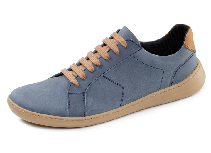 Slipper & Schnürschuhe - GINO GALANTE, bequeme Herren-Barfußschuhe, mit herausnehmbarem Fussbett, in Größe 040 bis 046, in Farbe JEANS Ansicht 1