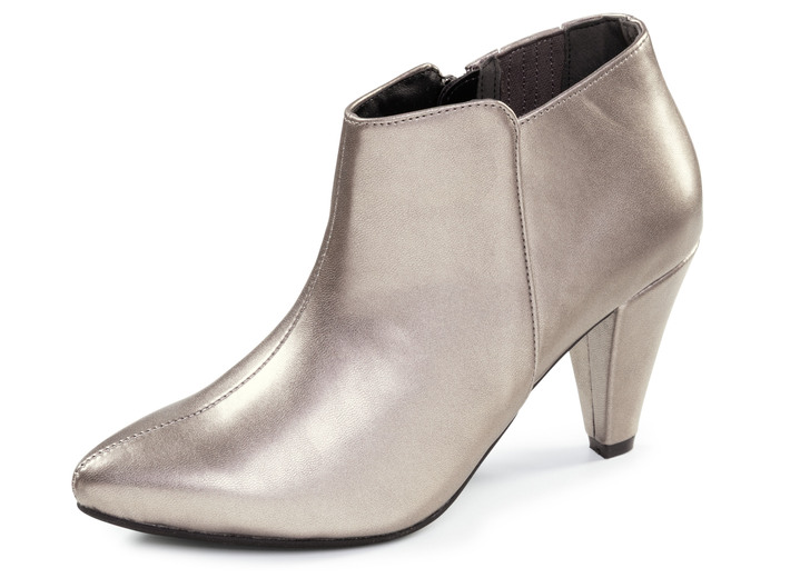 Stiefel & Stiefeletten - Andrea Conti, trendige Damen-Stiefeletten, mit Reissverschluss, in Größe 036 bis 042, in Farbe ALTSILBER Ansicht 1
