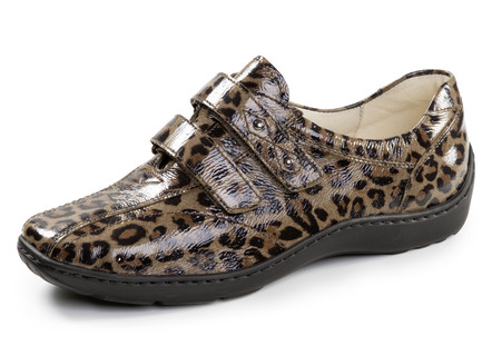 Waldläufer, bequeme Damen-Slipper, Weite H, mit herausnehmbarem Fussbett