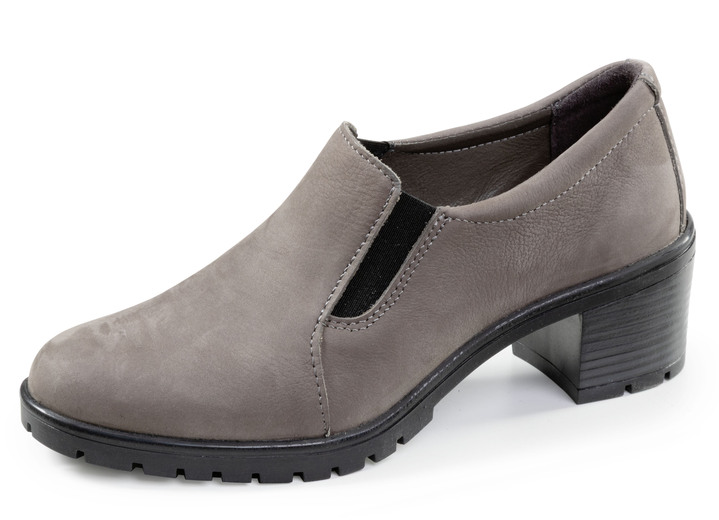 Weite H - ELENA EDEN, eleganter Damen-Trotteur, Weite H, mit herausnehmbarem Fussbett, in Größe 036 bis 042, in Farbe TAUPE Ansicht 1