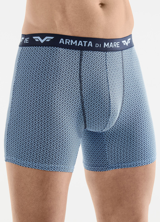 Unterhosen - Dreierpack Pants mit Elastikbund, in Größe 005 bis 011, in Farbe 3X BLAU-MARINE