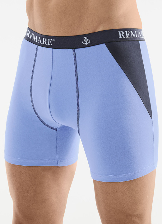 Unterhosen - Dreierpack Pants mit Elastikbund, in Größe 005 bis 011, in Farbe 2X HELLBLAU-NAVY, 1X NAVY-HELLBLAU Ansicht 1