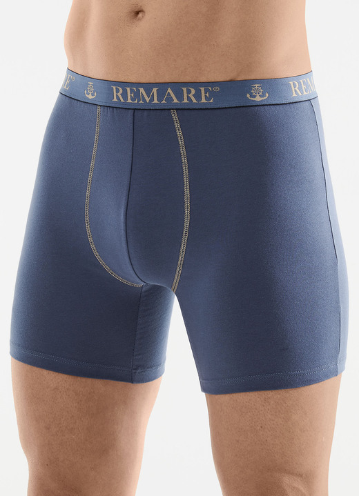 Unterhosen - Fünferpack Pants mit Elastikbund, in Größe 005 bis 011, in Farbe 3X JEANSBLAU, 2X HELLBLAU Ansicht 1