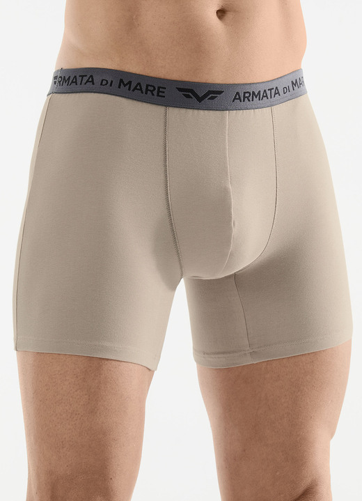 Unterhosen - Dreierpack Pants mit Elastikbund, in Größe 005 bis 011, in Farbe 2X SAND, 1X GRAU Ansicht 1