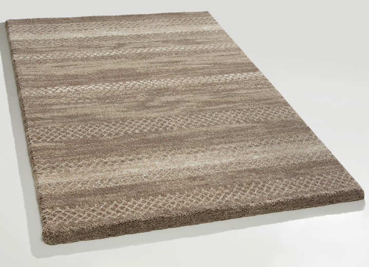 Modern - Strapazierfähig und pflegeleichte Brücken und Teppiche, in Größe 111 (Brücke, 60x110 cm) bis 282 (Teppich, 200x290 cm), in Farbe BEIGE Ansicht 1