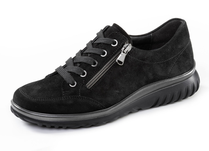 Weite H - ELENA EDEN, bequeme Damen-Schnürschuhe, Weite H, mit herausnehmbarem Fussbett, in Größe 3 1/2 bis 8, in Farbe SCHWARZ Ansicht 1